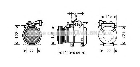 Компрессор, кондиционер AVA QUALITY COOLING KAK211