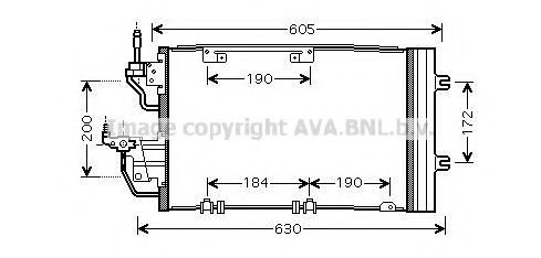 Конденсатор, кондиционер AVA QUALITY COOLING OL5454D