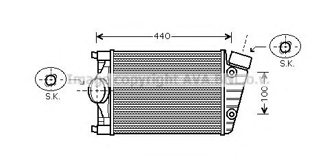 Интеркулер AVA QUALITY COOLING PR4047