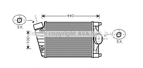 Интеркулер AVA QUALITY COOLING PR4070