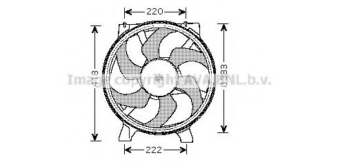 Вентилятор, охлаждение двигателя AVA QUALITY COOLING RT7523