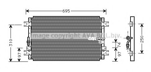 Конденсатор, кондиционер AVA QUALITY COOLING TO5263