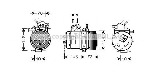 Компрессор, кондиционер AVA QUALITY COOLING TOK388