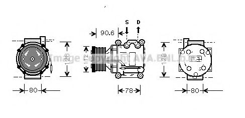 Компрессор, кондиционер AVA QUALITY COOLING UVK095