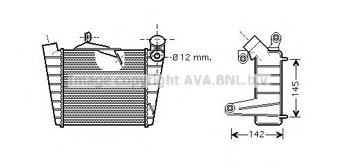 Интеркулер AVA QUALITY COOLING VWA4213