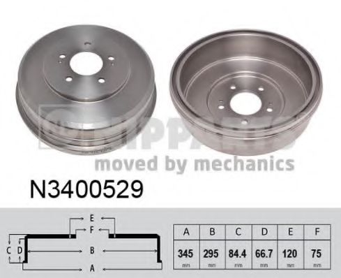 Тормозной барабан NIPPARTS N3400529