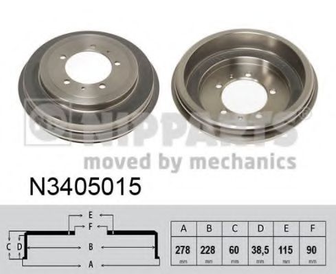 Тормозной барабан NIPPARTS N3405015
