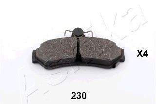 Комплект тормозных колодок, дисковый тормоз ASHIKA 51-02-230