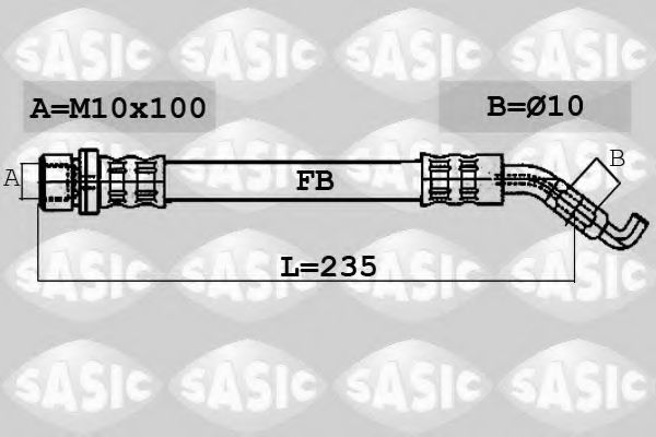 Тормозной шланг SASIC 6606089