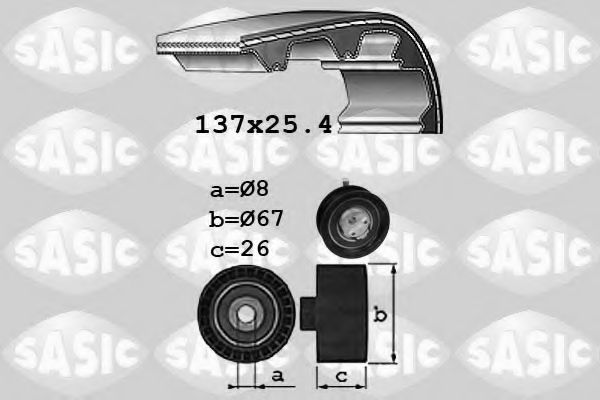 Комплект ремня ГРМ SASIC 1756037