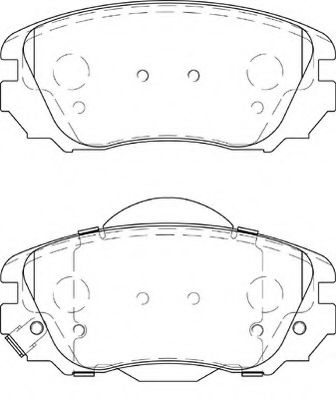 Комплект тормозных колодок, дисковый тормоз DURON DBP254207