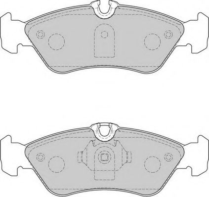 Комплект тормозных колодок, дисковый тормоз DURON DBP221876