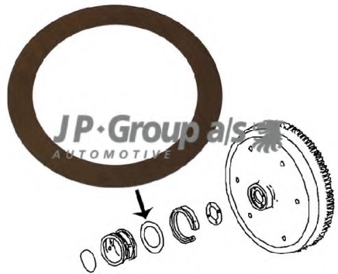 Дистанционная шайба, коленчатый вал JP GROUP 8110451700