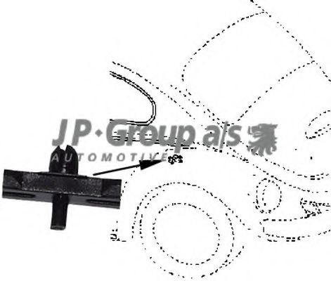 Зажим, молдинг / защитная накладка JP GROUP 8186550406