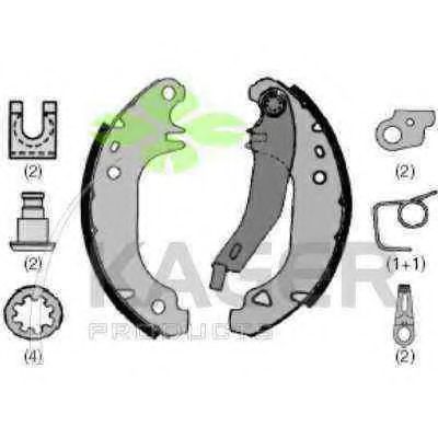 Комплект тормозных колодок KAGER 34-0041