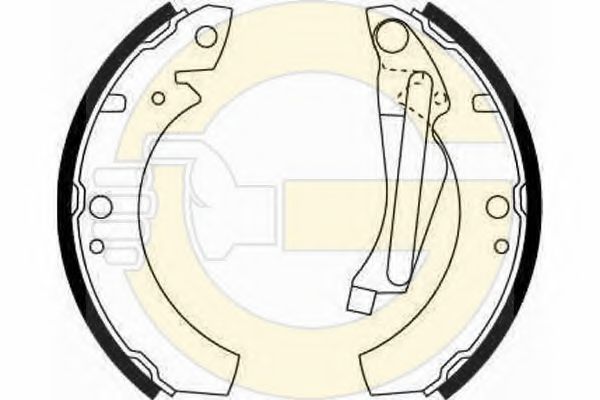 Комплект тормозных колодок GIRLING 5180669