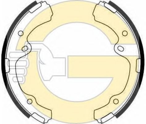 Комплект тормозных колодок GIRLING 5181439