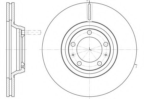 Тормозной диск KAWE 6247 10