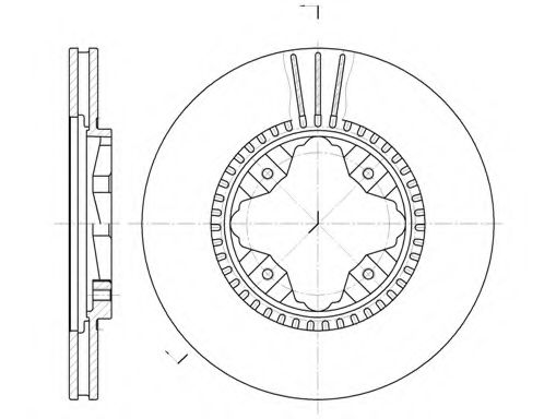 Тормозной диск KAWE 684510