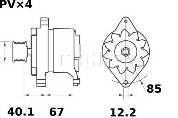 Генератор MAHLE ORIGINAL MG 160