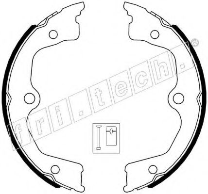 Комплект тормозных колодок, стояночная тормозная система fri.tech. 1044.030