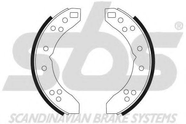 Комплект тормозных колодок sbs 18492740006