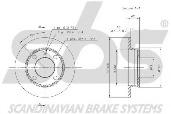 Тормозной диск LUCAS ELECTRICAL DF1630