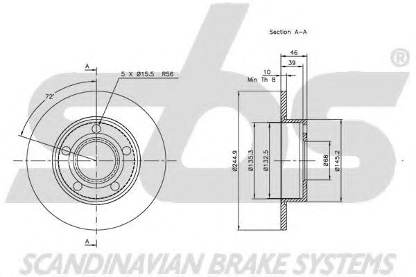 Тормозной диск LUCAS ELECTRICAL DF2666