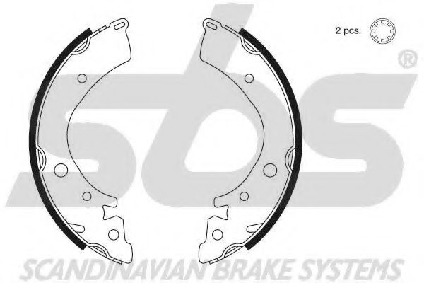 Комплект тормозных колодок sbs 18512726402