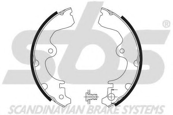 Комплект тормозных колодок sbs 18492745534