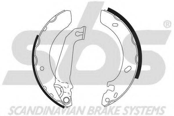 Комплект тормозных колодок sbs 18492725536