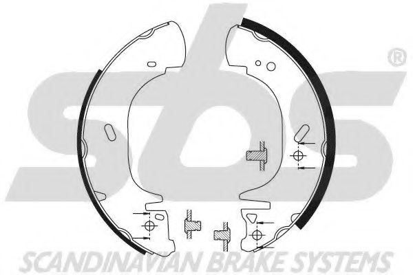Комплект тормозных колодок sbs 18492725542