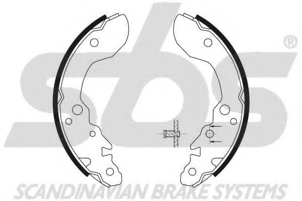 Комплект тормозных колодок sbs 18492752609