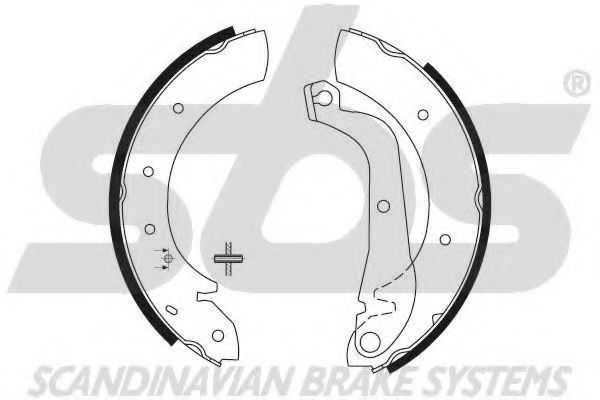 Комплект тормозных колодок sbs 18492722620