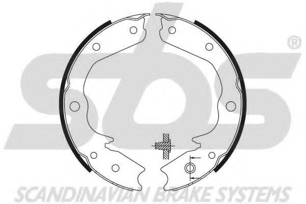 Комплект тормозных колодок, стояночная тормозная система sbs 18492736712