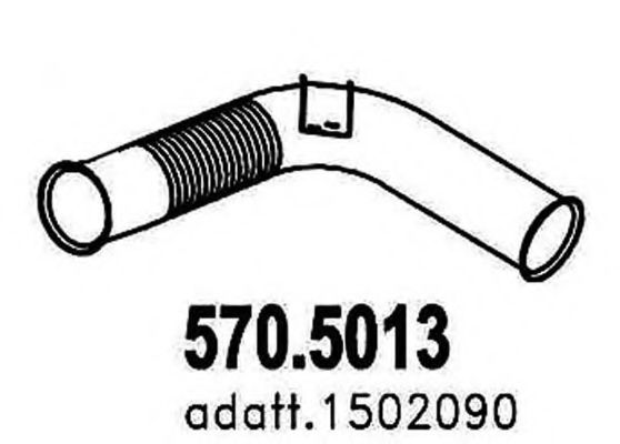 Труба выхлопного газа ASSO 570.5013