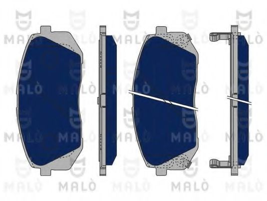 Комплект тормозных колодок, дисковый тормоз MALÒ 1050306