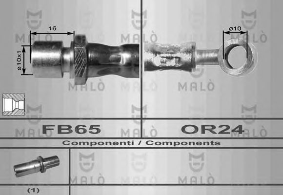 Тормозной шланг MALÒ 80114