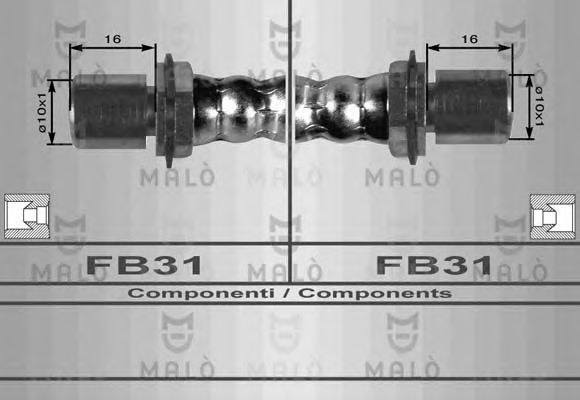 Тормозной шланг MALÒ 80133