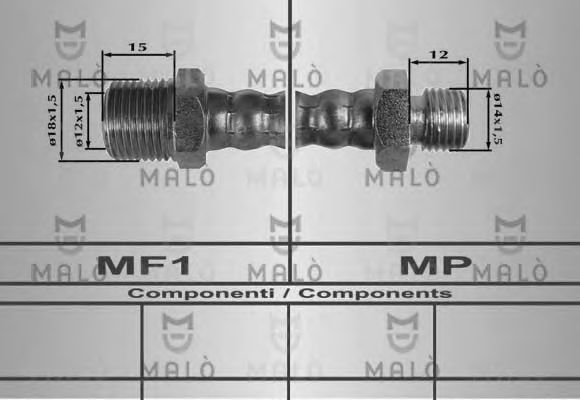 Тормозной шланг MALÒ 8032
