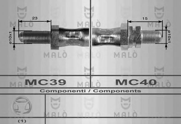 Тормозной шланг MALÒ 8462