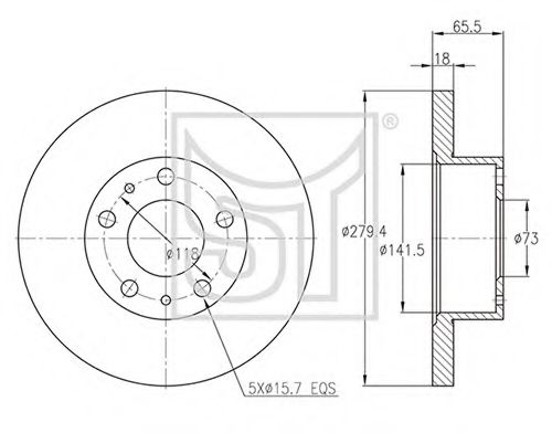 Тормозной диск ST-TEMPLIN 03.110.2600.010
