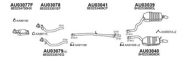 Система выпуска ОГ VENEPORTE 030162