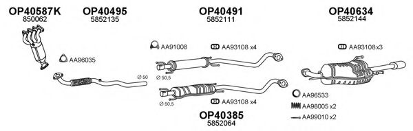 Система выпуска ОГ VENEPORTE 400079