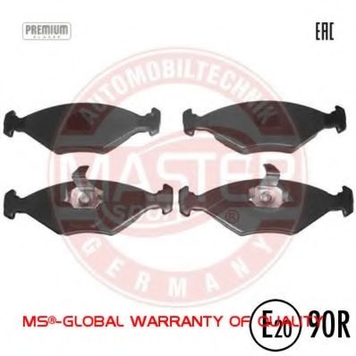 Комплект тормозных колодок, дисковый тормоз MASTER-SPORT 13046071322N-SET-MS