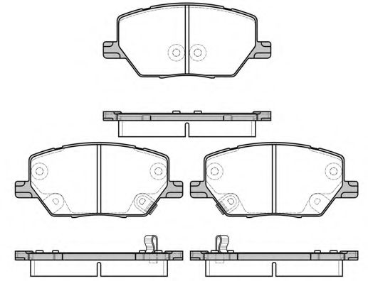 Комплект тормозных колодок, дисковый тормоз WOKING P17403.02