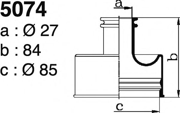 Комплект пылника, приводной вал DEPA 5074