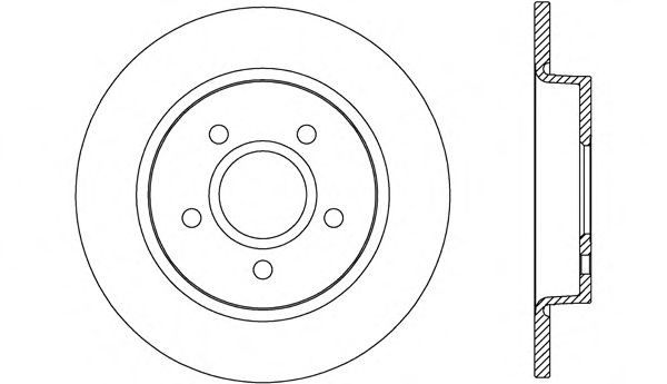 Тормозной диск OPEN PARTS BDR2670.10