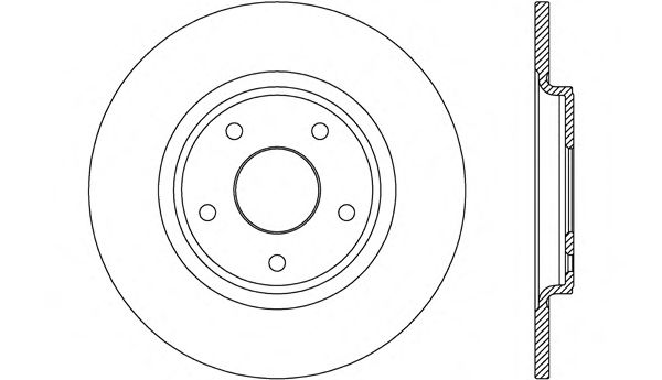 Тормозной диск OPEN PARTS BDA2675.10