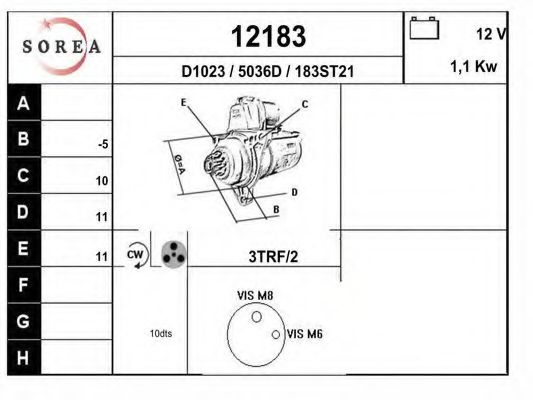 Стартер EAI 12183